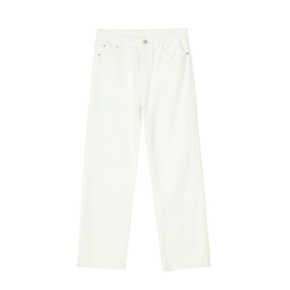 Everyday the Label Washed Straight-Leg Slim Jeans Men Ivory - Picture 3 of 3